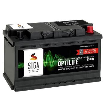 SIGA OPTILIFE Car Battery 85Ah 12V